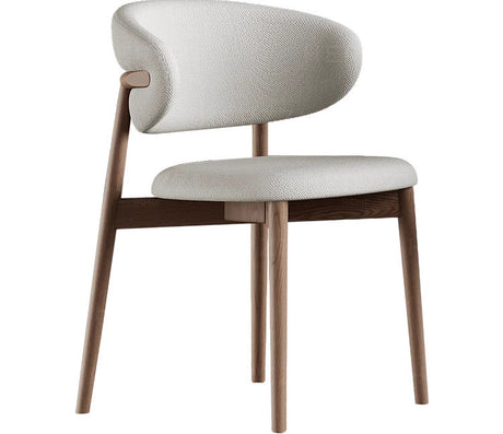 HERZZI Isolde Urban Solid Wood Dining Chair - Antique Style, Simple Backrest, Restaurant Stool from HERZZI