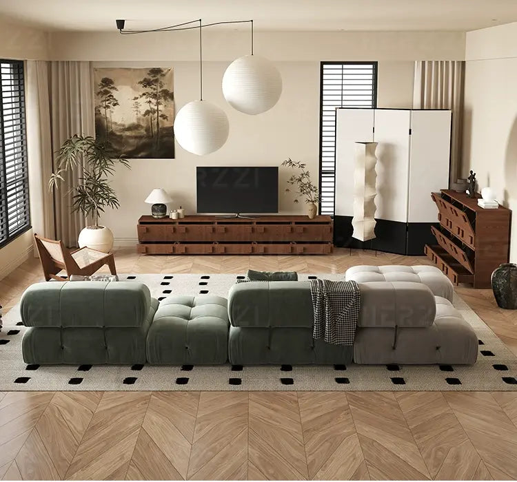 HERZZI Marcellus Chic White Modular Cabinet Set from HERZZI