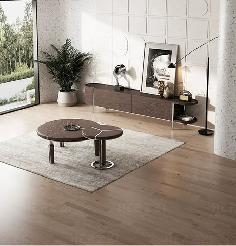 HERZZI Marcellus Elegant Composite Black Coffee Table Set from HERZZI
