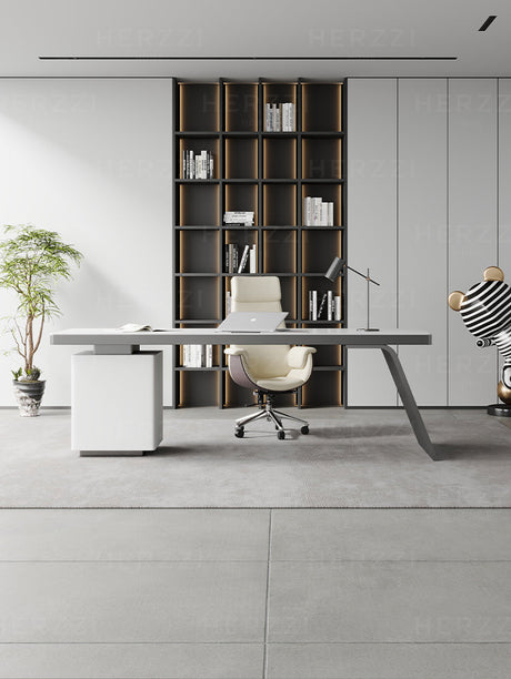 HERZZI Marcellus Smart Modern Luxury Corner Desk Cabinet from HERZZI