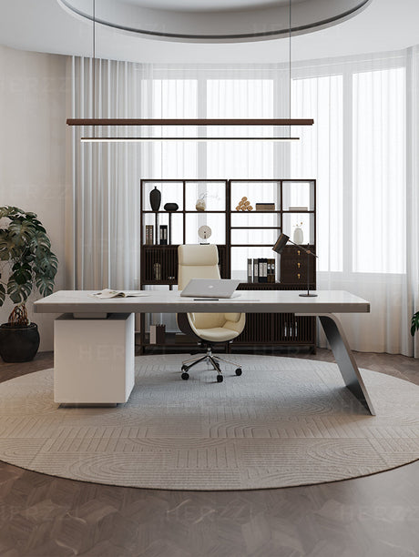 HERZZI Marcellus Smart Modern Luxury Corner Desk Cabinet from HERZZI