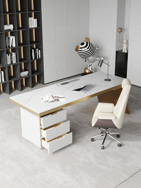 HERZZI Marcellus Smart Modern Luxury Corner Desk Cabinet from HERZZI