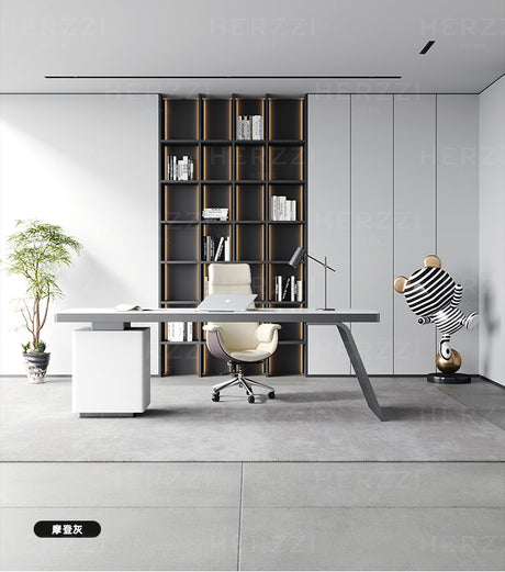 HERZZI Marcellus Smart Modern Luxury Corner Desk Cabinet from HERZZI