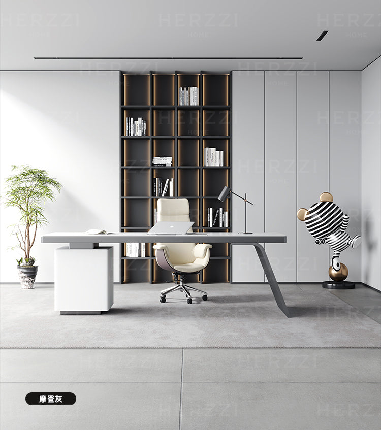 HERZZI Marcellus Smart Modern Luxury Corner Desk Cabinet from HERZZI