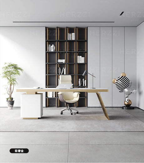 HERZZI Marcellus Smart Modern Luxury Corner Desk Cabinet from HERZZI