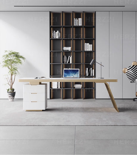 HERZZI Marcellus Smart Modern Luxury Corner Desk Cabinet from HERZZI