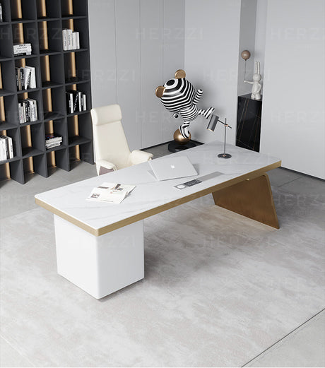 HERZZI Marcellus Smart Modern Luxury Corner Desk Cabinet from HERZZI