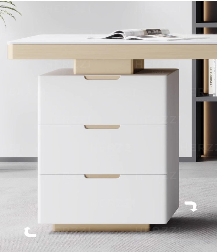 HERZZI Marcellus Smart Modern Luxury Corner Desk Cabinet from HERZZI