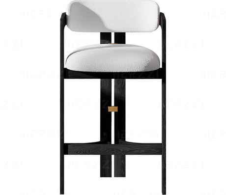 HERZZI Montgomery Solid Wood High Stool - Medieval Style Bar Chair from HERZZI