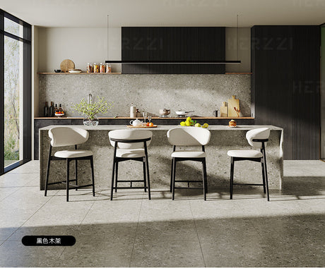 HERZZI Santiago Elegant Raw Wood Barstool from HERZZI