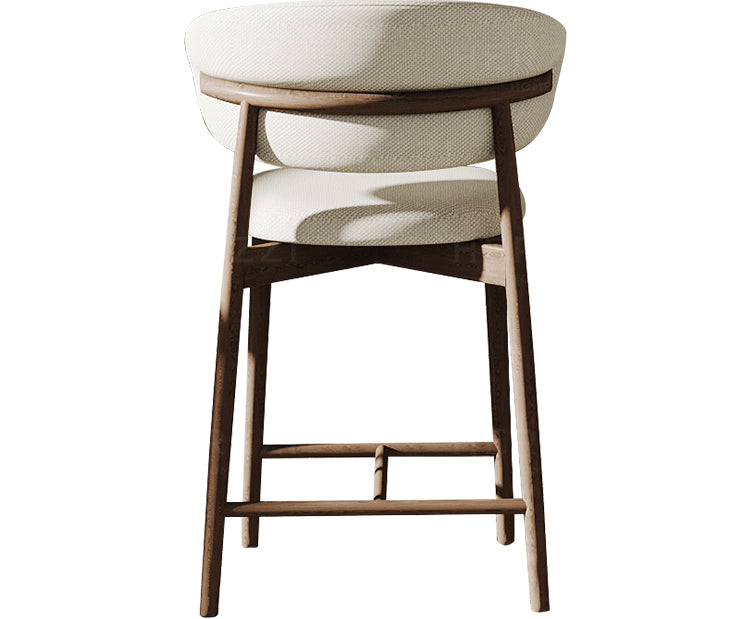HERZZI Santiago Elegant Raw Wood Barstool from HERZZI
