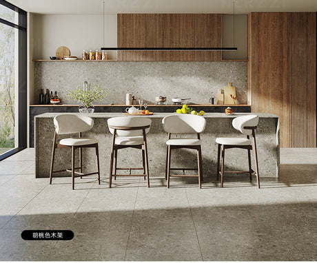 HERZZI Santiago Elegant Raw Wood Barstool from HERZZI