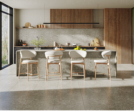 HERZZI Santiago Elegant Raw Wood Barstool from HERZZI