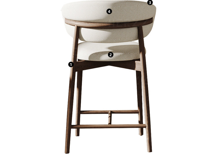 HERZZI Santiago Elegant Raw Wood Barstool from HERZZI