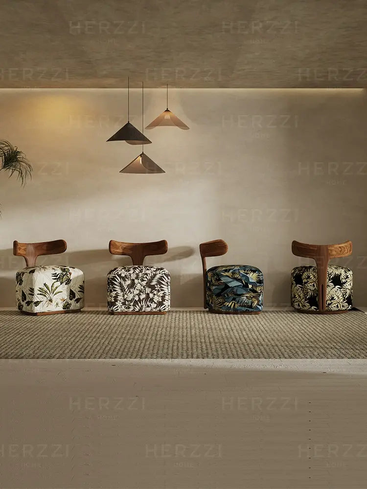 HERZZI Santiago Elegant Solid Wood Leisure Chair from HERZZI