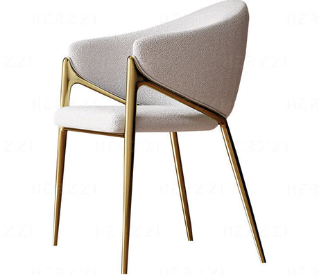 HERZZI Santiago Elegant Stainless Steel Luxury Dining Chair from HERZZI