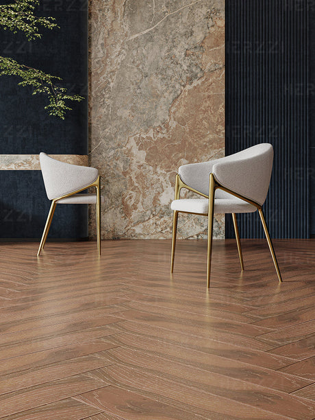 HERZZI Santiago Elegant Stainless Steel Luxury Dining Chair from HERZZI