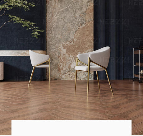 HERZZI Santiago Elegant Stainless Steel Luxury Dining Chair from HERZZI