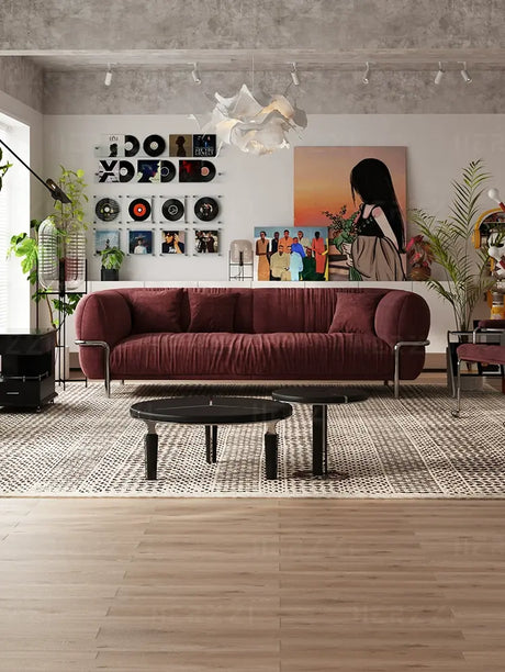 HERZZI Santiago Elegant Stainless Steel Vintage Sofa from HERZZI