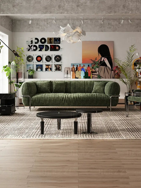 HERZZI Santiago Elegant Stainless Steel Vintage Sofa from HERZZI