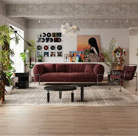 HERZZI Santiago Elegant Stainless Steel Vintage Sofa from HERZZI