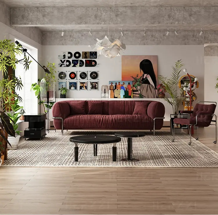 HERZZI Santiago Elegant Stainless Steel Vintage Sofa from HERZZI