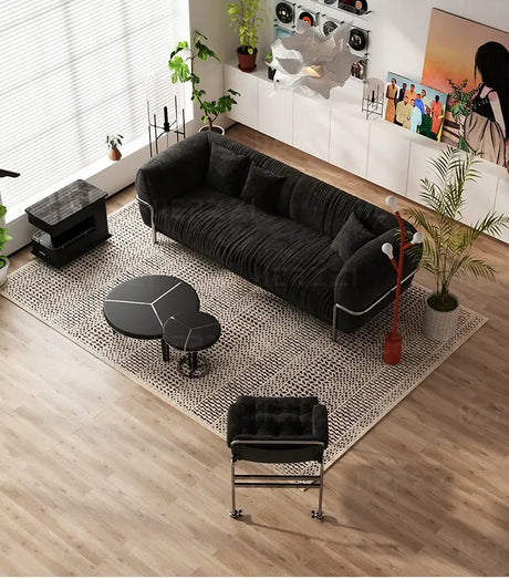 HERZZI Santiago Elegant Stainless Steel Vintage Sofa from HERZZI