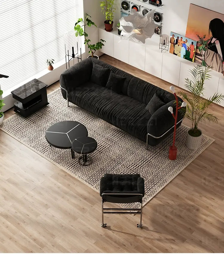 HERZZI Santiago Elegant Stainless Steel Vintage Sofa from HERZZI