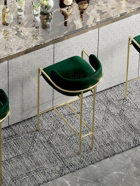 HERZZI Santiago Opulent Gold Luxury Bar Chair from HERZZI