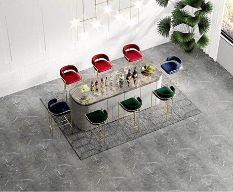 HERZZI Santiago Opulent Gold Luxury Bar Chair from HERZZI