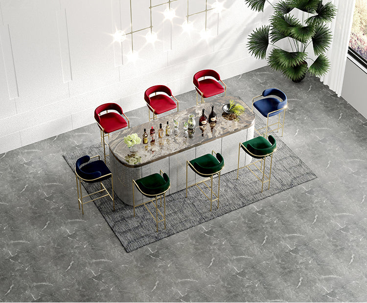 HERZZI Santiago Opulent Gold Luxury Bar Chair from HERZZI