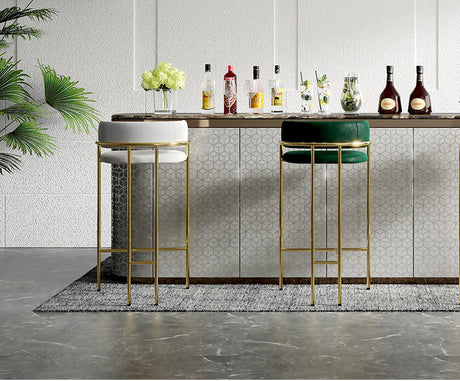 HERZZI Santiago Opulent Gold Luxury Bar Chair from HERZZI