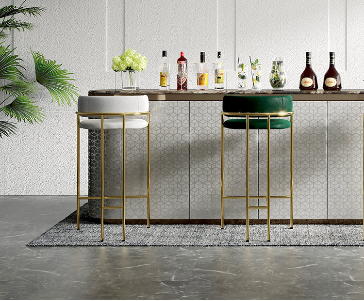HERZZI Santiago Opulent Gold Luxury Bar Chair from HERZZI