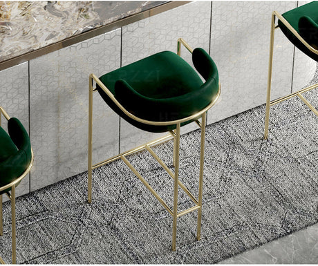 HERZZI Santiago Opulent Gold Luxury Bar Chair from HERZZI