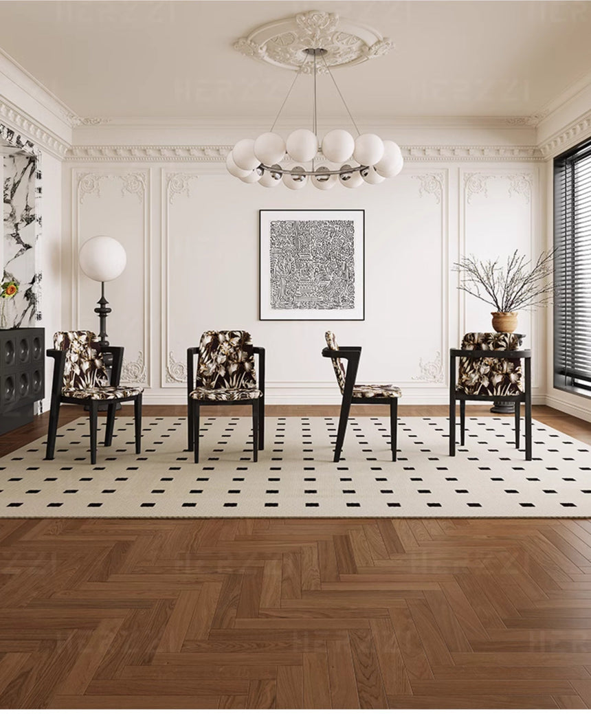 HERZZI Sapphira Artisan Retro Solid Wood Dining Chair from HERZZI