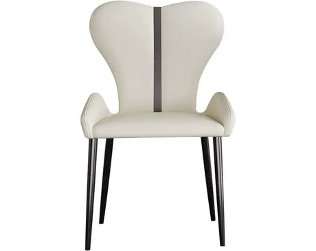 HERZZI Serafina Minimalist Stainless Steel Dark Gray Dining Chair from HERZZI