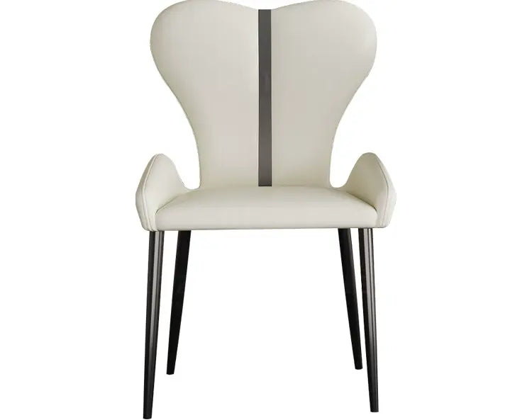 HERZZI Serafina Minimalist Stainless Steel Dark Gray Dining Chair from HERZZI