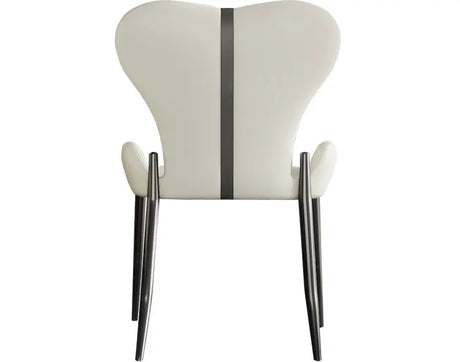 HERZZI Serafina Minimalist Stainless Steel Dark Gray Dining Chair from HERZZI