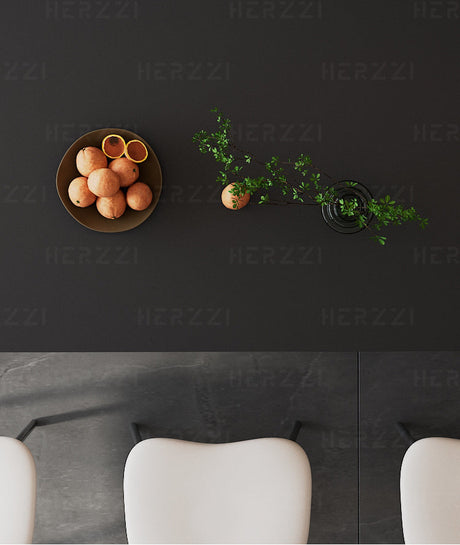 HERZZI Tamsin Stylish Black Acrylic Dining Table from HERZZI