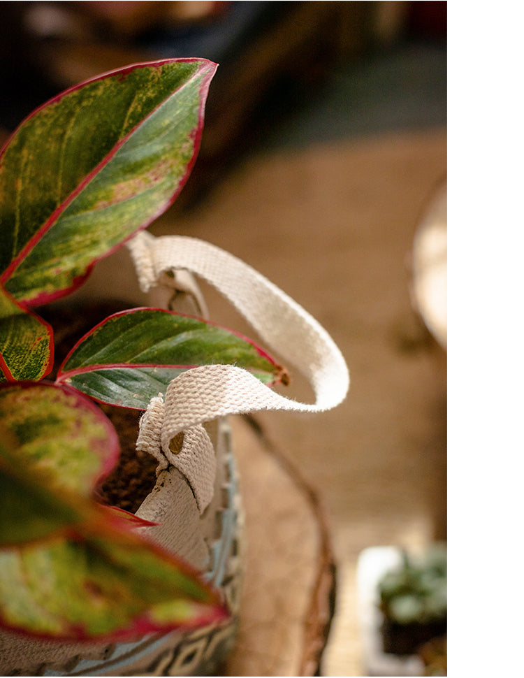 JUHAN Aisling Retro Geometric Pattern Flower Pot from JUHAN