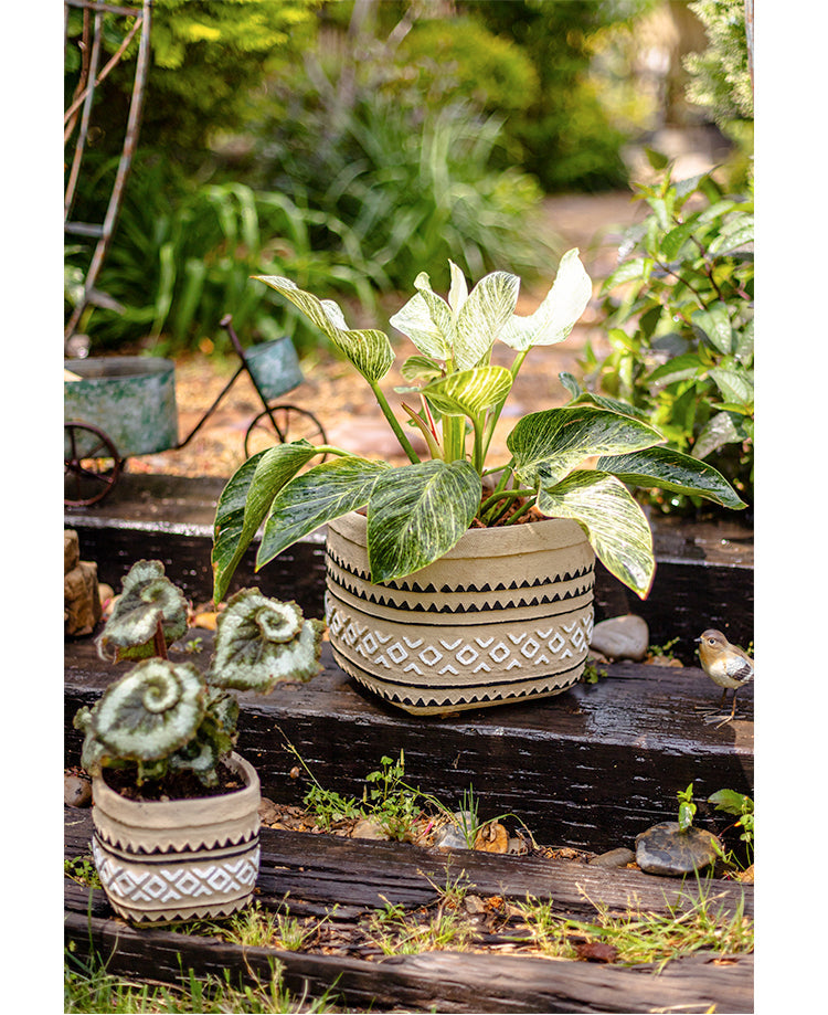JUHAN Aisling Retro Geometric Pattern Flower Pot from JUHAN