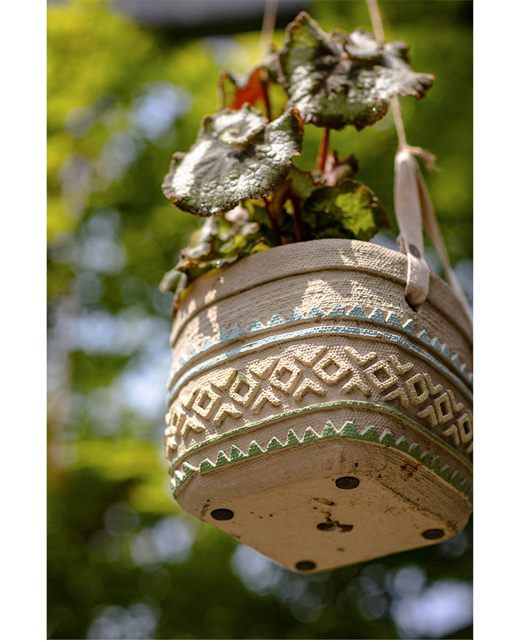 JUHAN Aisling Retro Geometric Pattern Flower Pot from JUHAN