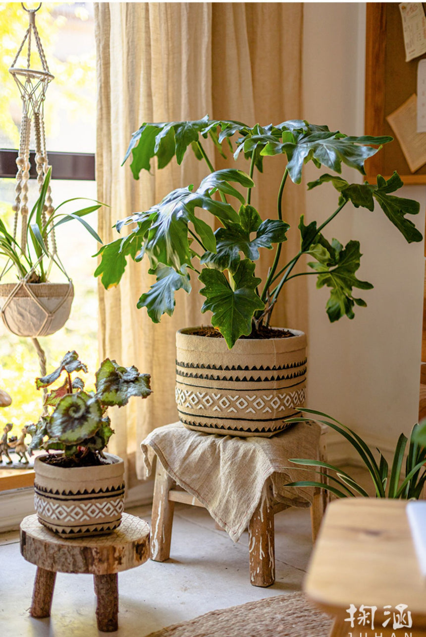 JUHAN Aisling Retro Geometric Pattern Flower Pot from JUHAN