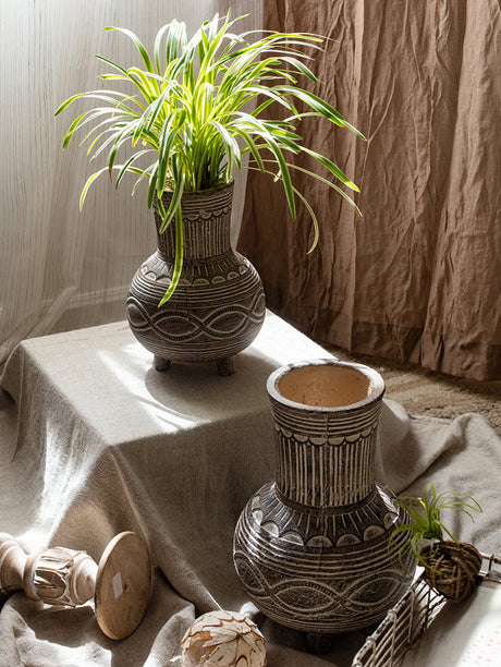 JUHAN Alhambra Rustic Vintage Ceramic Flowerpot from JUHAN