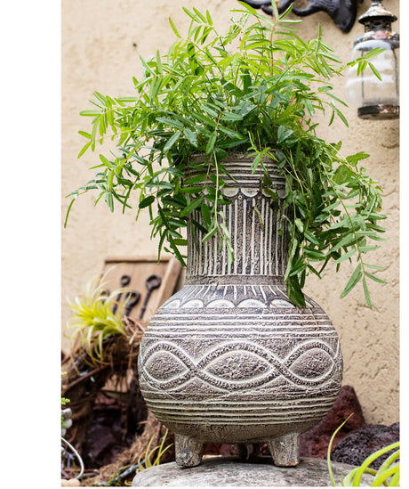 JUHAN Alhambra Rustic Vintage Ceramic Flowerpot from JUHAN