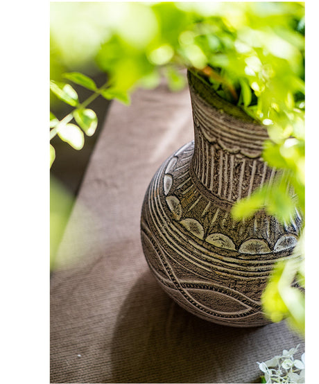 JUHAN Alhambra Rustic Vintage Ceramic Flowerpot from JUHAN