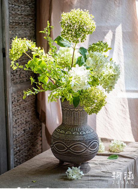 JUHAN Alhambra Rustic Vintage Ceramic Flowerpot from JUHAN