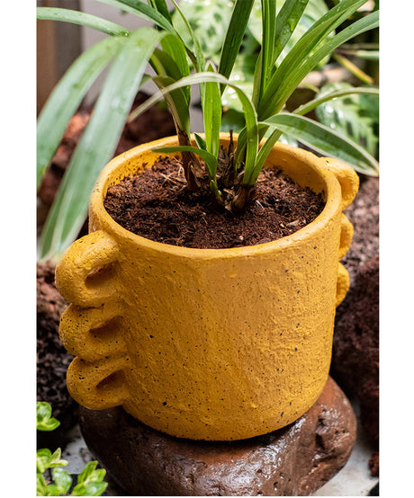 JUHAN Araceli Elegant Cement Flowerpot Decor from JUHAN