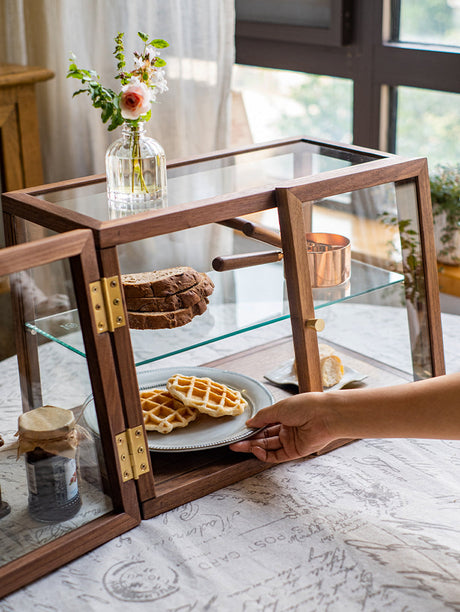 JUHAN Chae-Won Elegant Natural Wood Tea Set Storage System from JUHAN