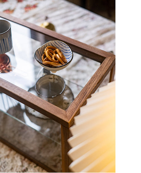 JUHAN Chae-Won Elegant Natural Wood Tea Set Storage System from JUHAN